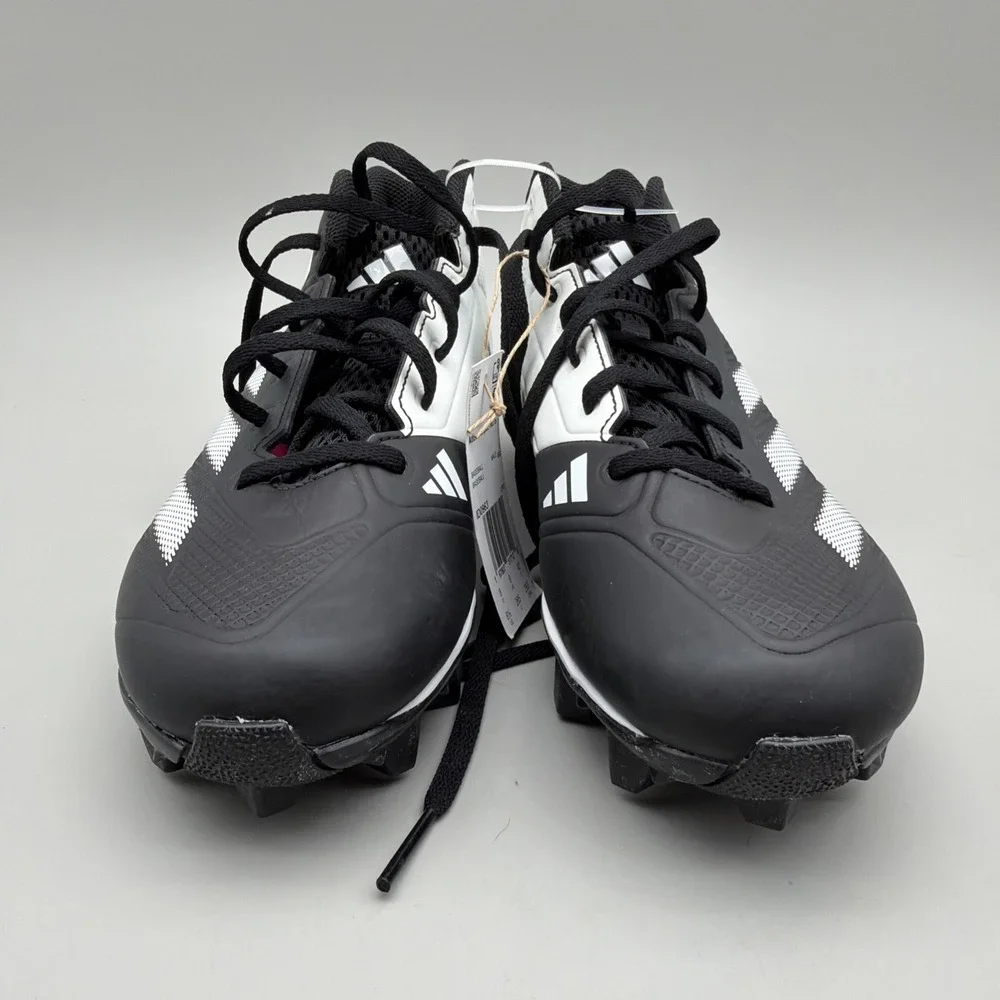 Adidas Adizero Impact Baseball Cleats Molded Black White ID0963 Men's 8.5 New